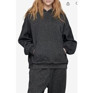 Spiritual Gangster Sparkle Hoodie Small Women’s Black NWT